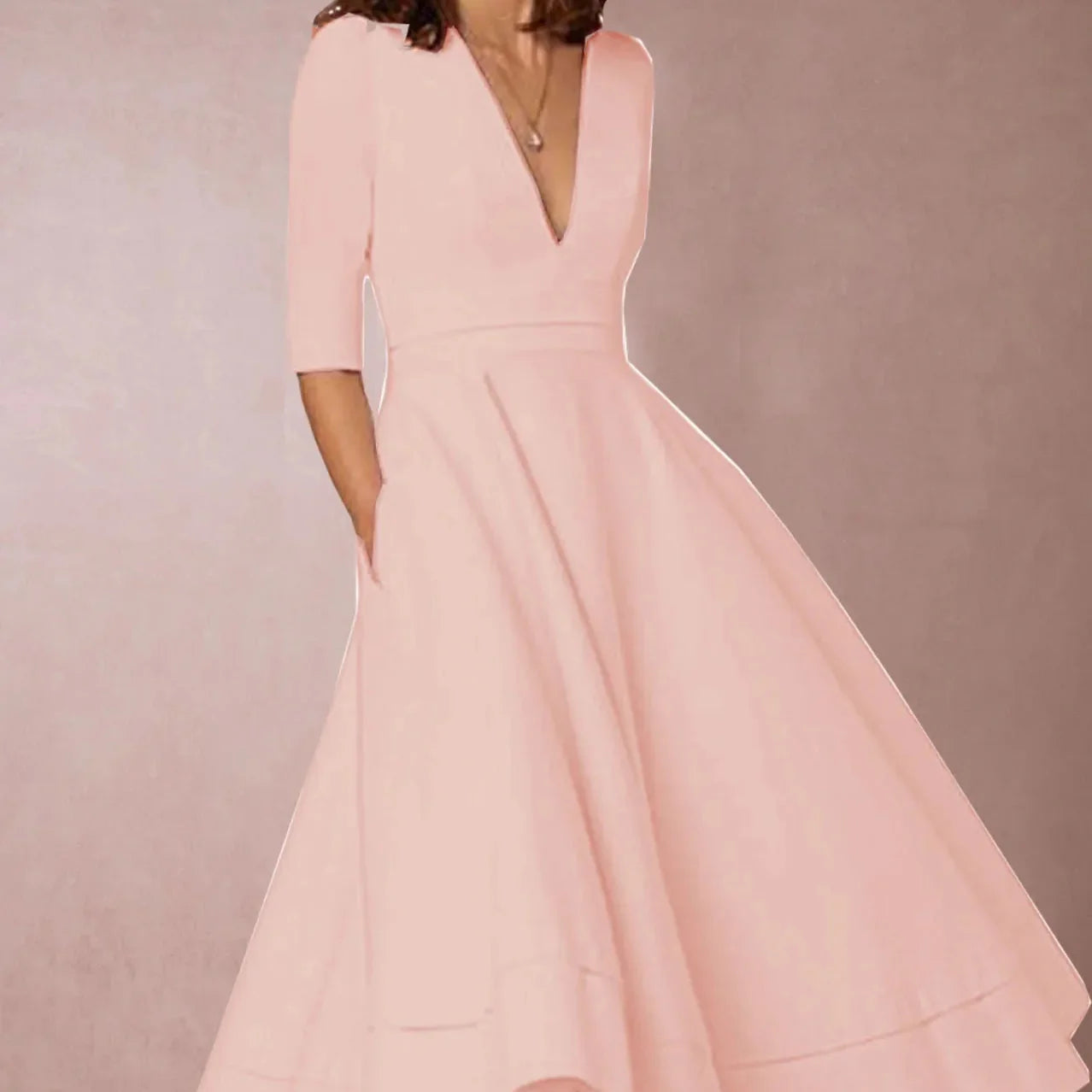 Abito Swing A-Line Vintage Anni '60 con Gonna Svasata | Ideale per Primavera e Autunno