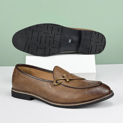 Mocassini da Uomo Slip On Dettaglio Fishhook Suola Antiscivolo
