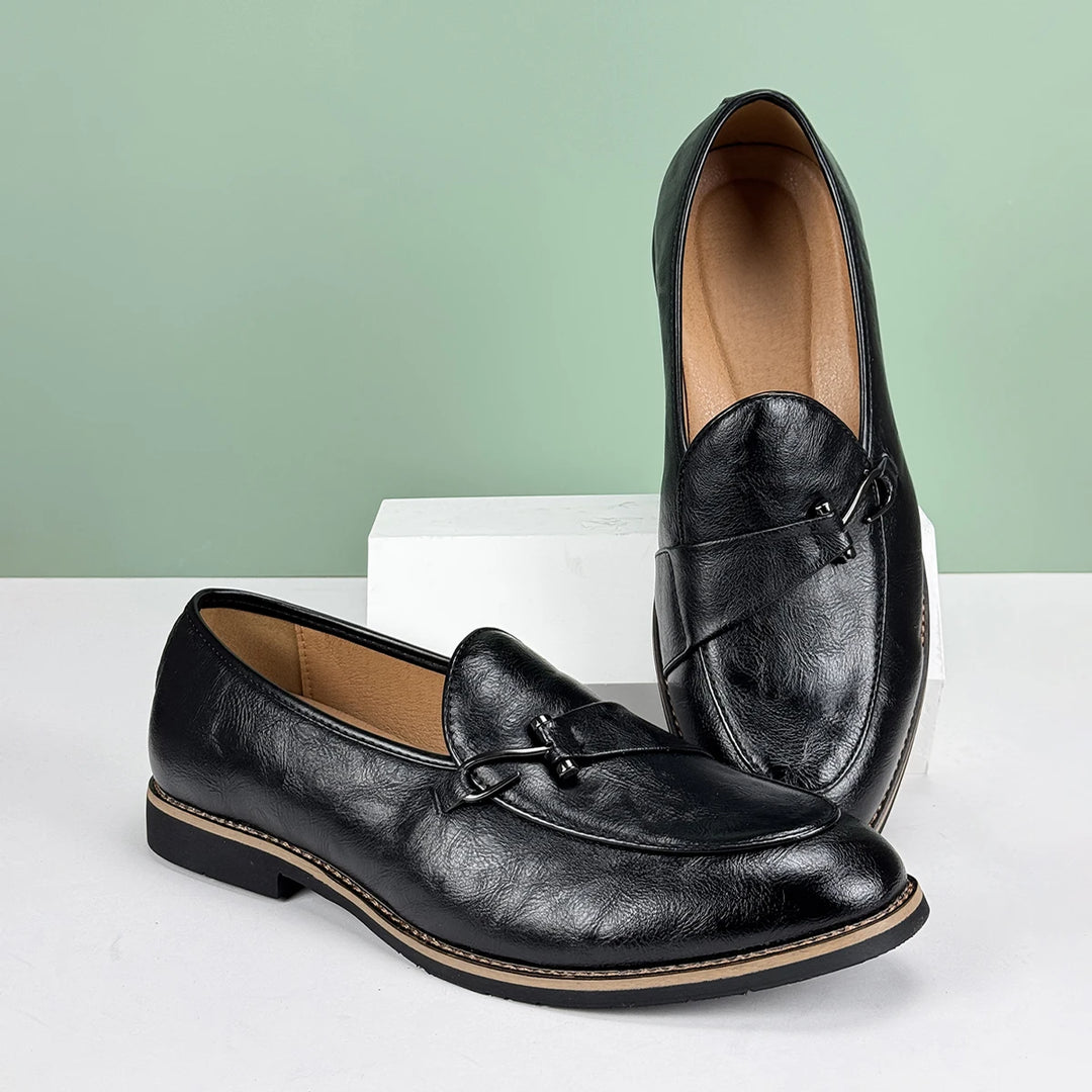 Mocassini da Uomo Slip On Dettaglio Fishhook Suola Antiscivolo