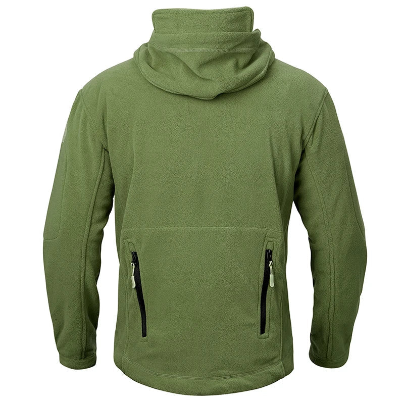 Giacca Invernale da Uomo in Pile con Design Tattico