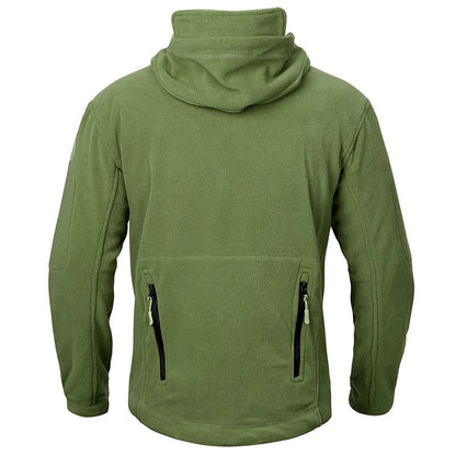 Giacca Invernale da Uomo in Pile con Design Tattico
