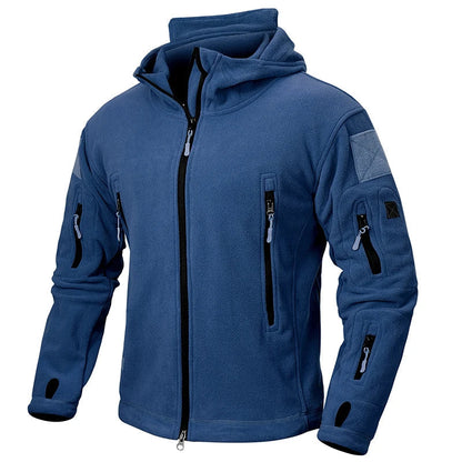 Giacca Invernale da Uomo in Pile con Design Tattico