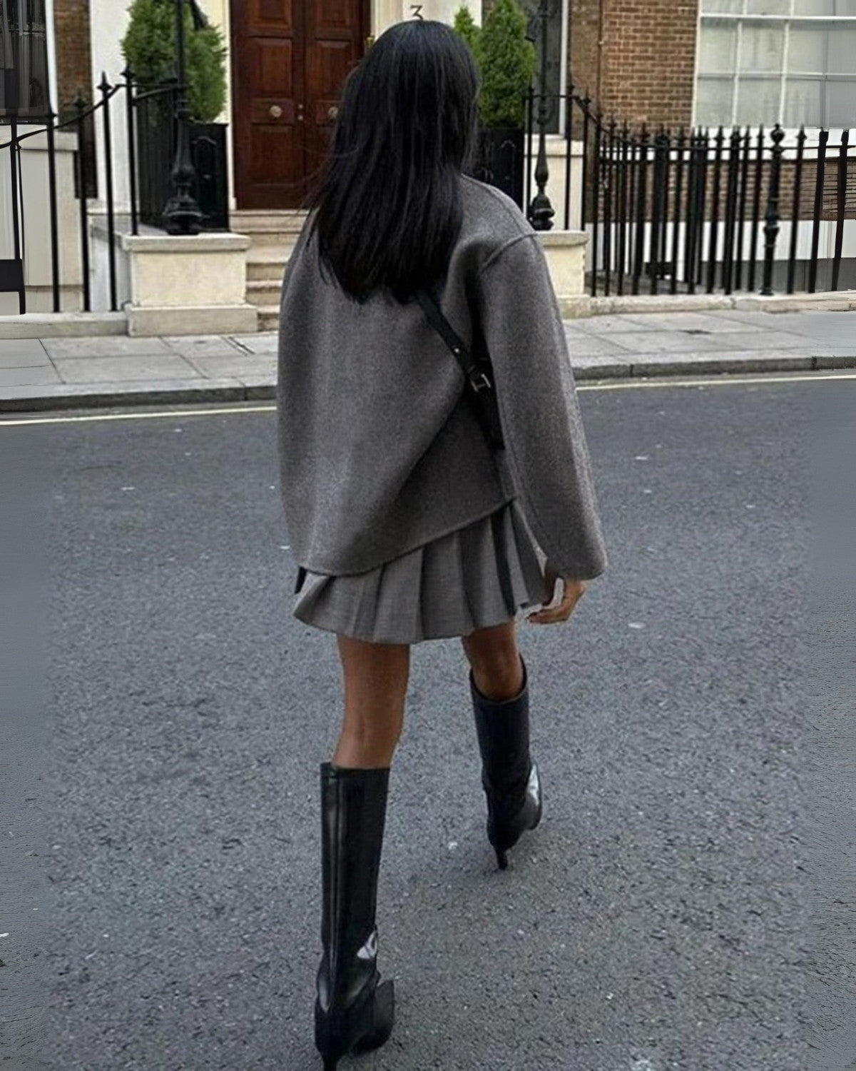 Cappotto Autunnale da Donna Oversize Lungo con Bottoni