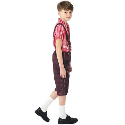 Costumi da Bambini Oktoberfest con Dirndl e Lederhosen Taglie 92–128