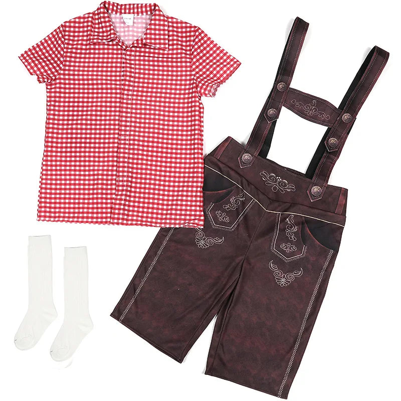 Costumi da Bambini Oktoberfest con Dirndl e Lederhosen Taglie 92–128