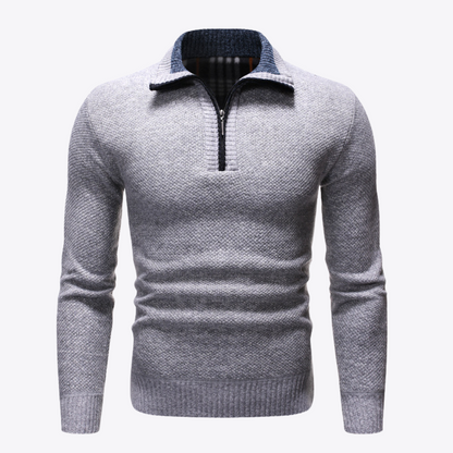 Maglione da Uomo Collo a Revers Design Strutturato