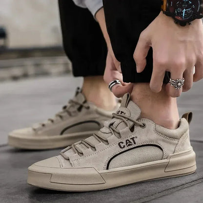 Sneakers da Uomo con Inserti Traspiranti e Suola Robusta