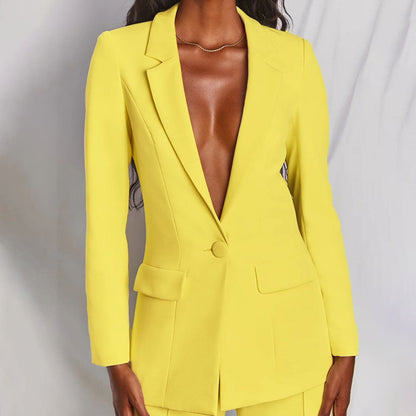 Completo da donna con blazer e pantaloni | Ideale per la primavera e l'autunno