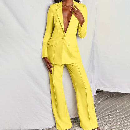 Completo da donna con blazer e pantaloni | Ideale per la primavera e l'autunno