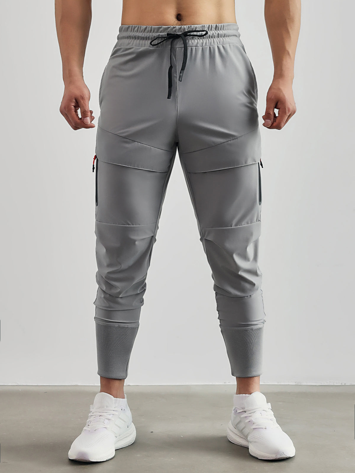 Pantaloni Sportivi Elasticizzati da Uomo con Vita Elasticizzata e Gamba Affusolata