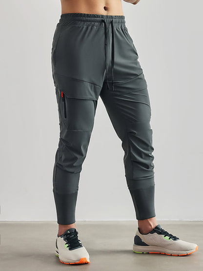 Pantaloni Sportivi Elasticizzati da Uomo con Vita Elasticizzata e Gamba Affusolata