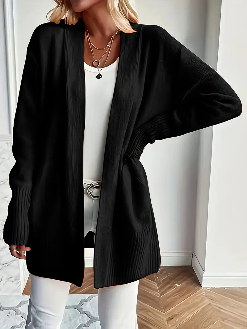 Maglione da Donna in Maglia con Girocollo e Vestibilità Rilassata