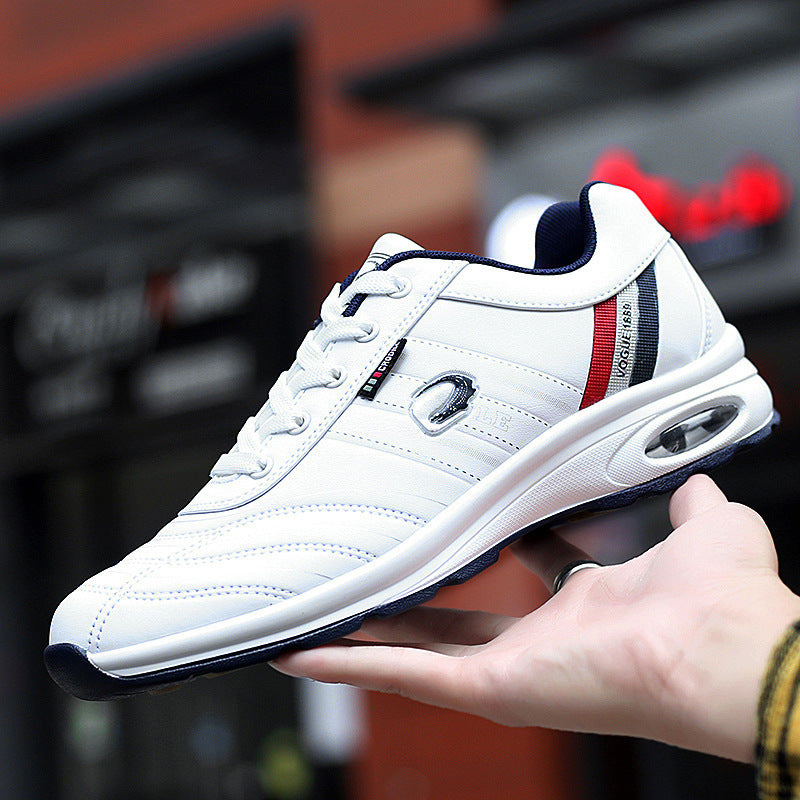 Herresko med snørebånd, lav overdel og gummisål