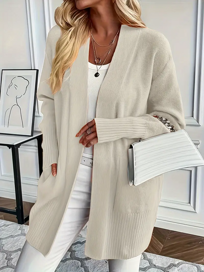 Maglione da Donna in Maglia con Girocollo e Vestibilità Rilassata