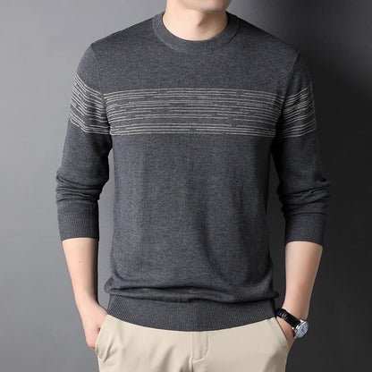 Maglione Invernale da Uomo con Girocollo e Vestibilità Dritta