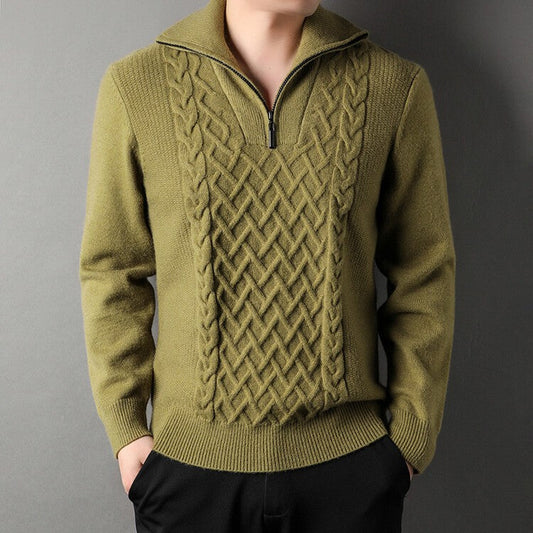 Cardigan Lavorato a Maglia Uomo Morbido e Ampio, Ideale per Primavera e Autunno