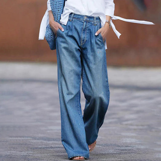 Sophia - Jeans Classici a Vestibilità Ampia per Uso Quotidiano