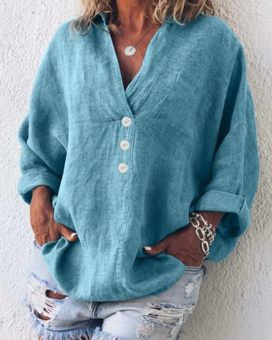 Isa - Blusa Casual Leggera e di Alta Qualità per Uso Quotidiano