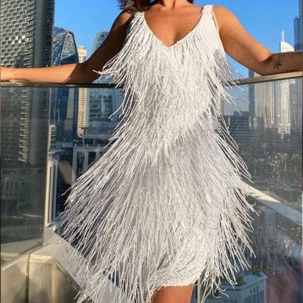 Abito Mini Vintage con Paillettes Flapper | Ideale per Tutte le Stagioni
