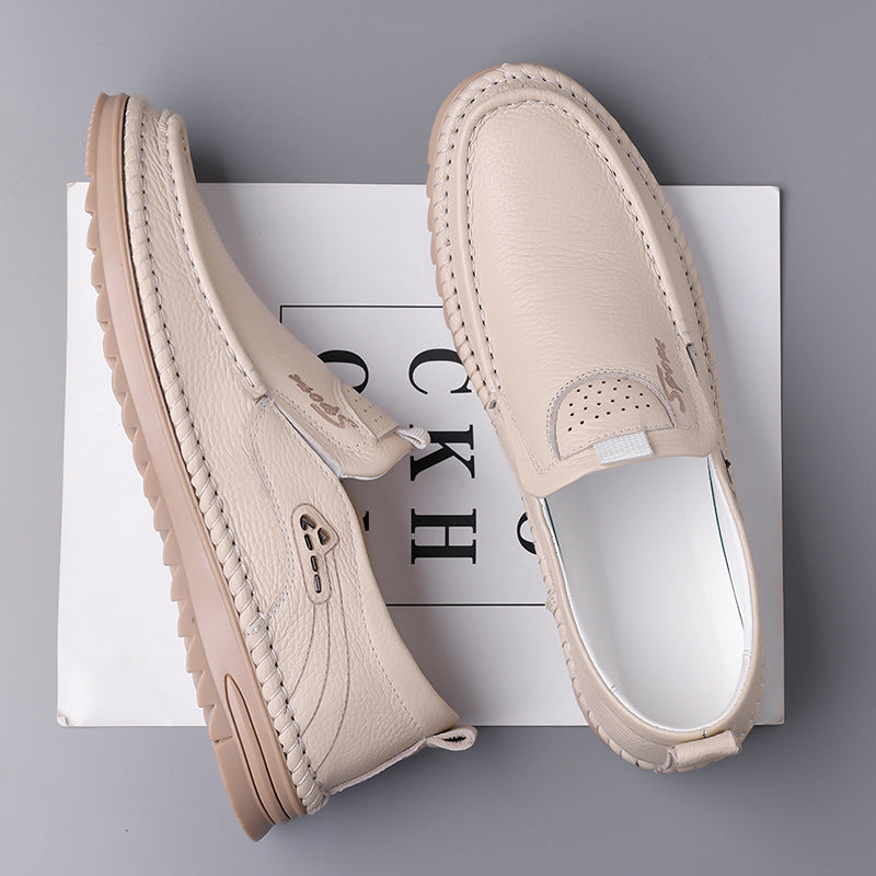 Herresko til kørsel med gummisål og slip-on design