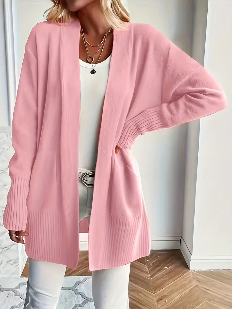 Maglione da Donna in Maglia con Girocollo e Vestibilità Rilassata