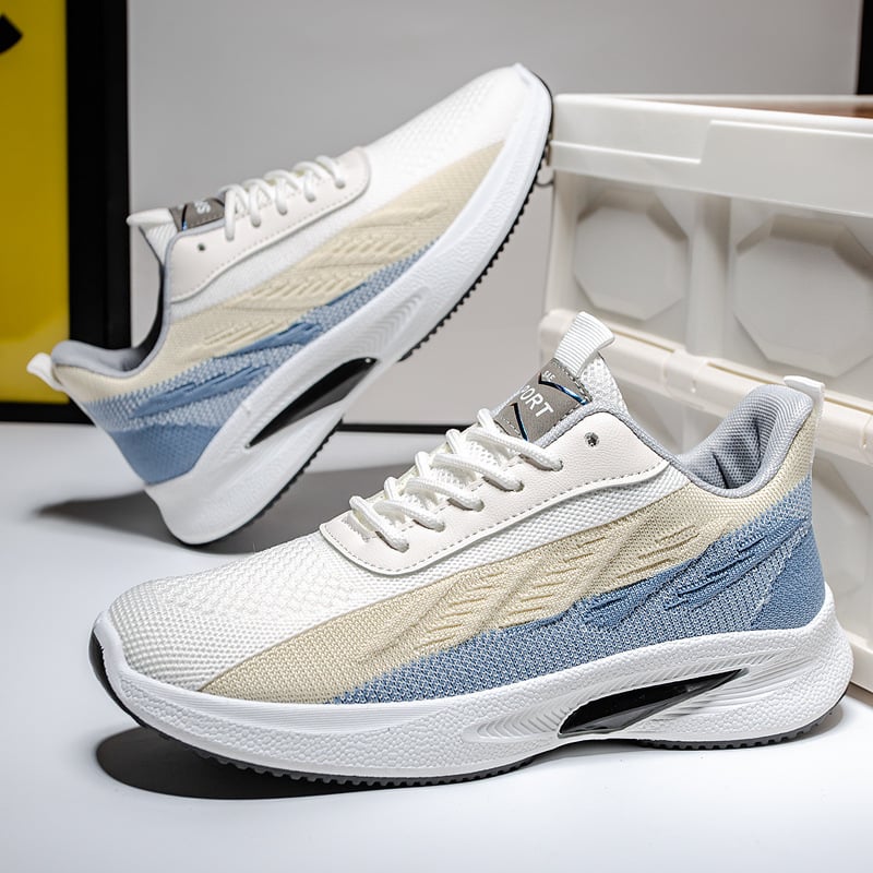 Zapatillas de Hombre con Cordones, Diseño Bajo y Punta Redonda