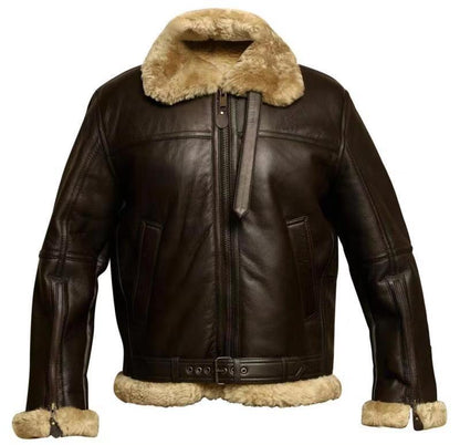 Giacca Invernale da Uomo in Shearling Vestibilità Strutturata Isolante