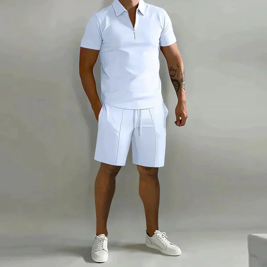Set polo e pantaloncini coordinati ideale per l’estate