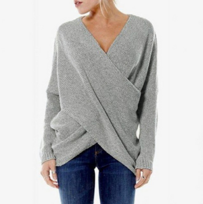 Maglione Invernale da Donna con Dettaglio Incrociato