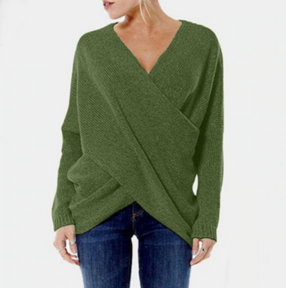 Maglione Invernale da Donna con Dettaglio Incrociato
