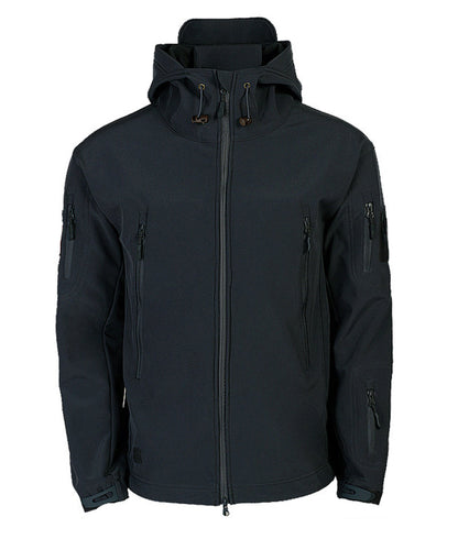 Giacca Softshell da Uomo per Attività Outdoor con Cappuccio e Tasche Multiple