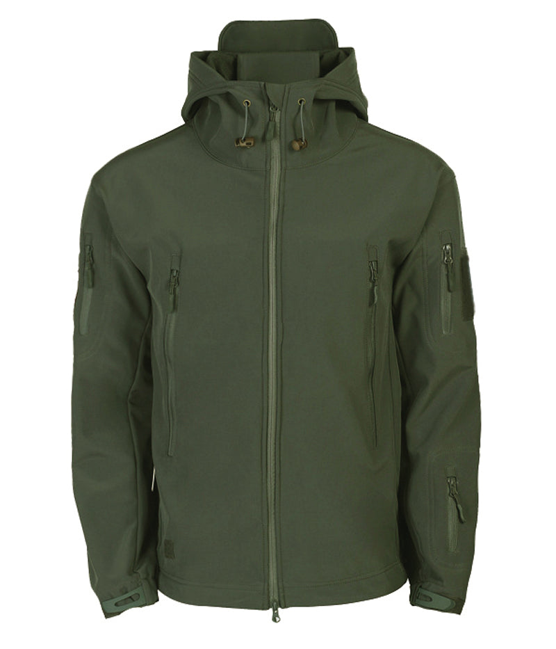 Giacca Softshell da Uomo per Attività Outdoor con Cappuccio e Tasche Multiple