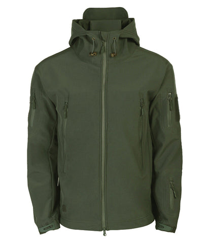 Giacca Softshell da Uomo per Attività Outdoor con Cappuccio e Tasche Multiple