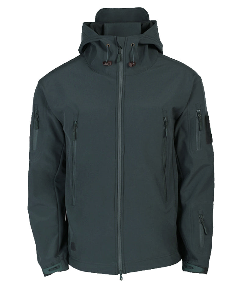 Giacca Softshell da Uomo per Attività Outdoor con Cappuccio e Tasche Multiple