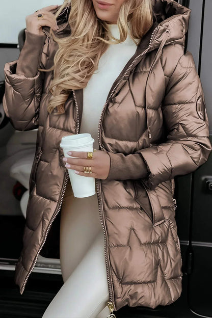 Cappotto Invernale da Donna Imbottito con Cappuccio