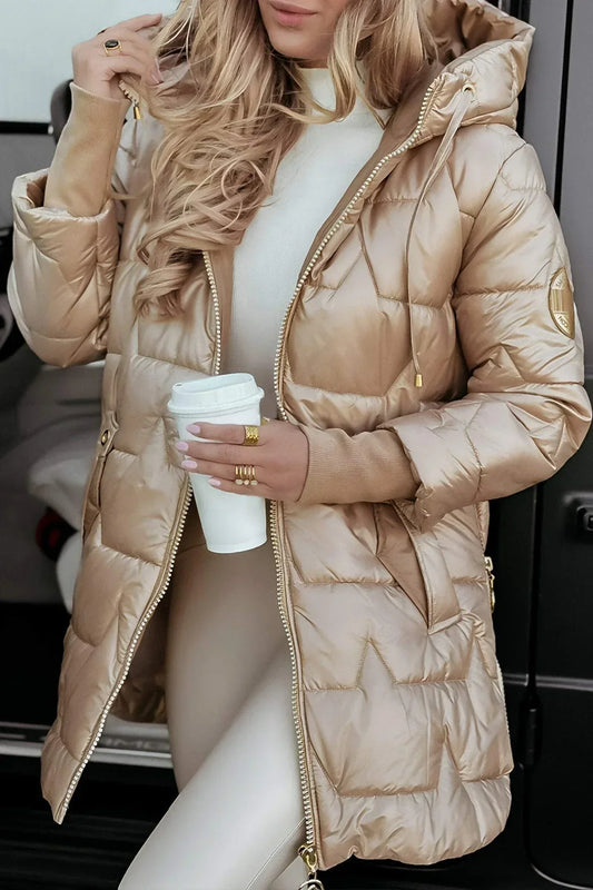 Cappotto Invernale da Donna Imbottito con Cappuccio
