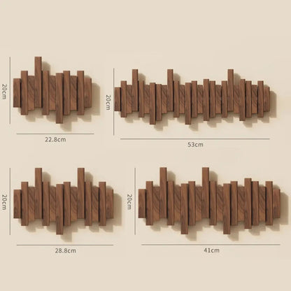 Appendiabiti da parete in legno | Noce o Faggio | Elegante e Robusto per Giacche | Borse e Cappelli