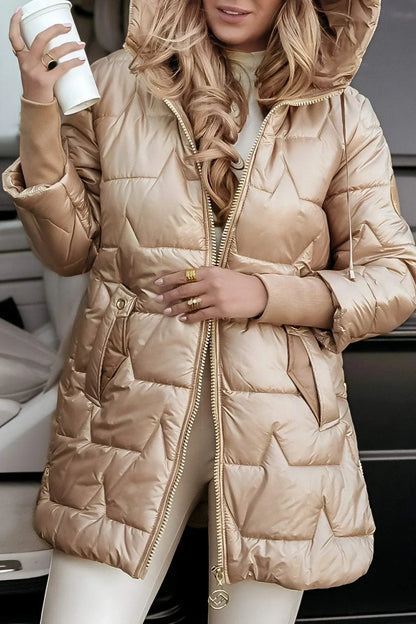 Cappotto Invernale da Donna Imbottito con Cappuccio
