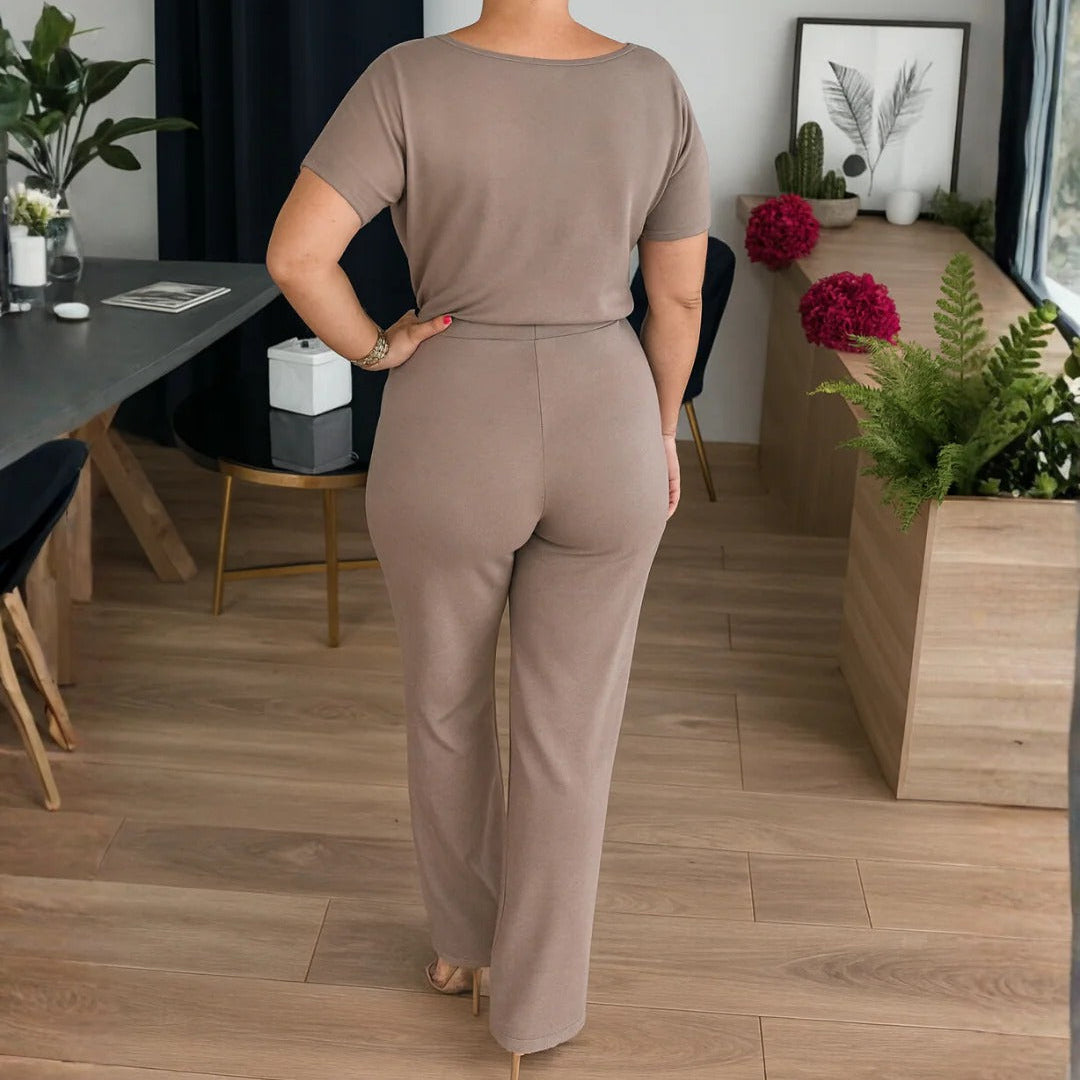 Komplet dame tre dele cardigan, top og bukser