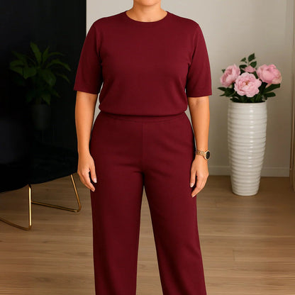 Komplet dame tre dele cardigan, top og bukser