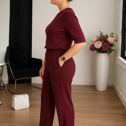 Komplet dame tre dele cardigan, top og bukser