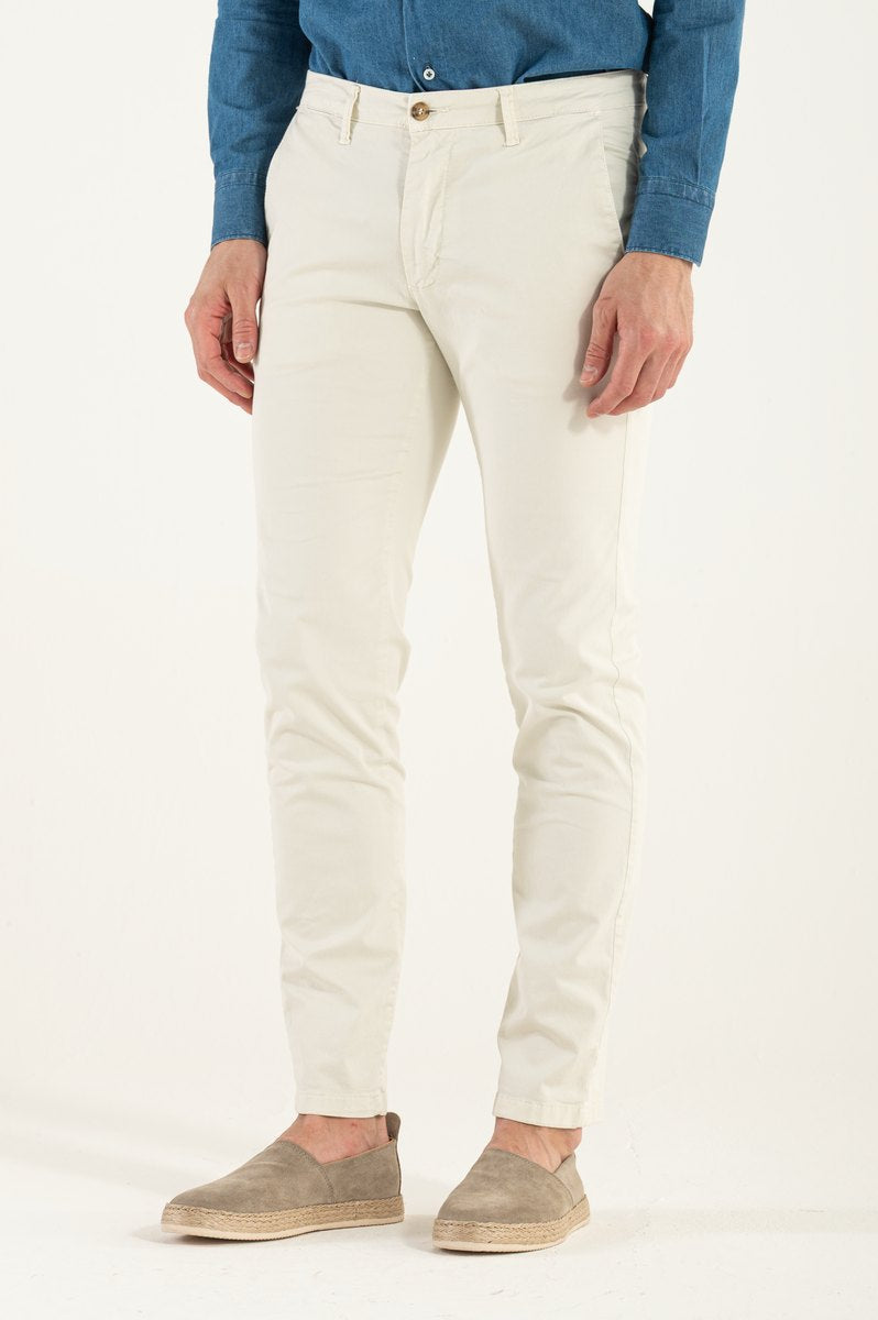 Pantaloni da Uomo a Gamba Dritta con Tasche Laterali e Posteriori