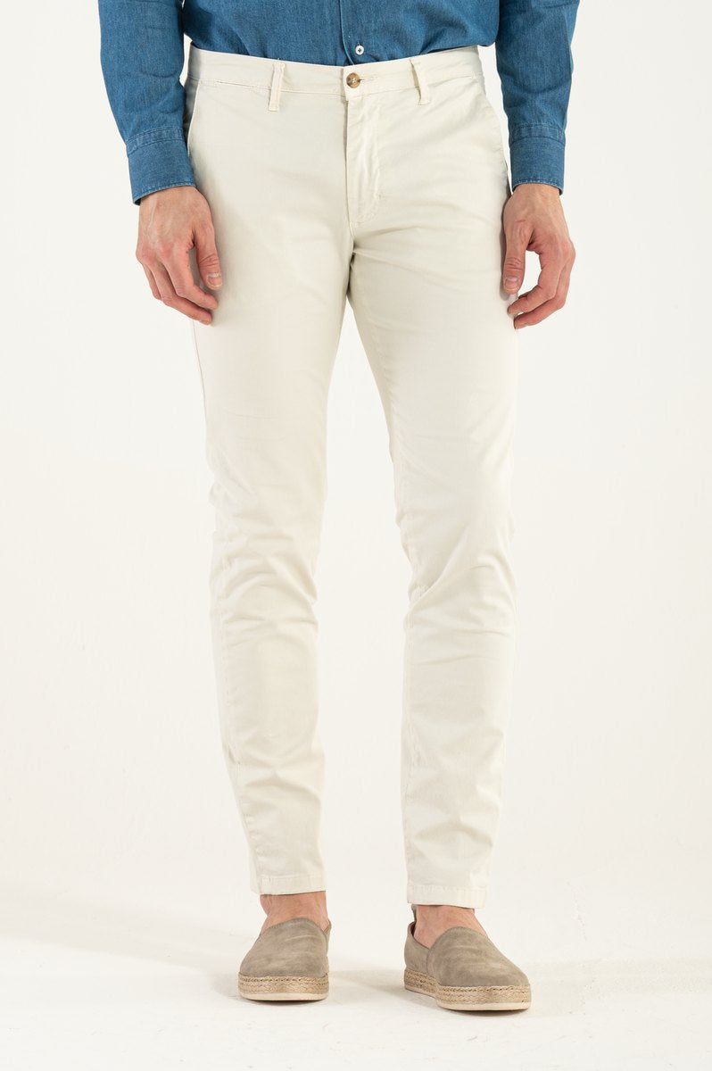 Pantaloni da Uomo a Gamba Dritta con Tasche Laterali e Posteriori