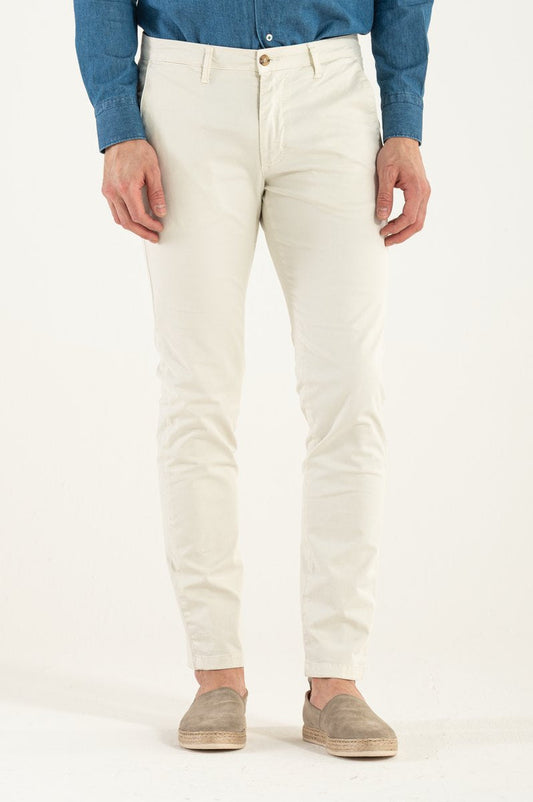 Pantaloni da Uomo a Gamba Dritta con Tasche Laterali e Posteriori