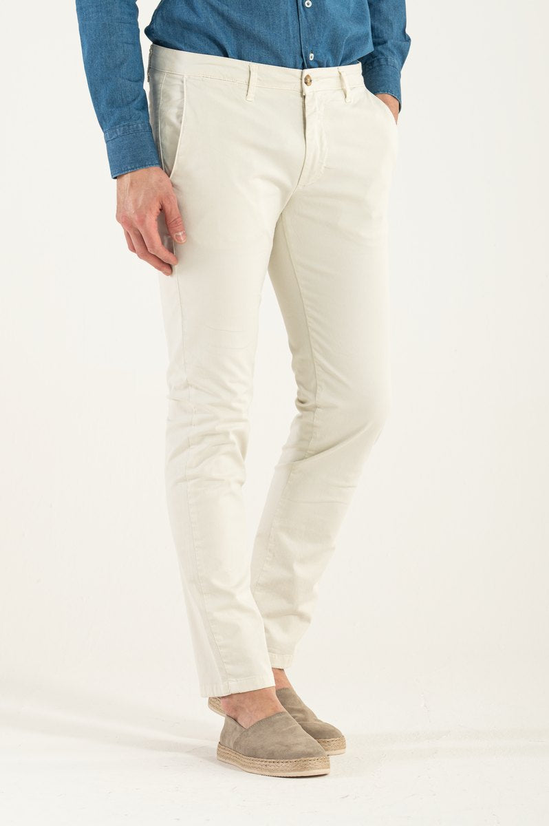 Pantaloni da Uomo a Gamba Dritta con Tasche Laterali e Posteriori