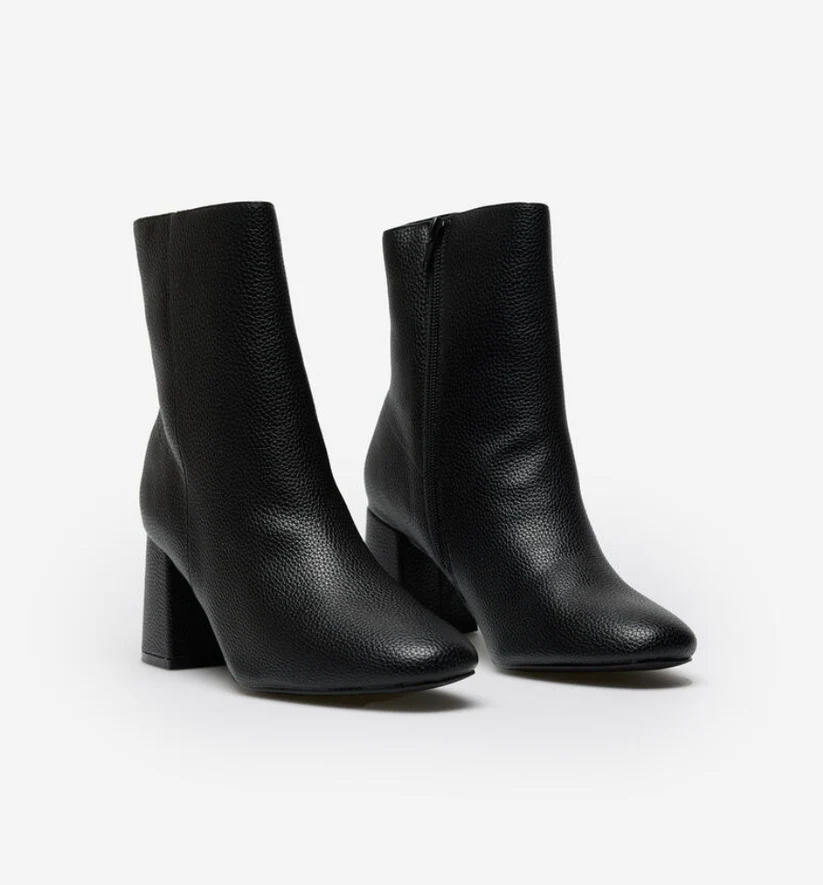 Stivaletti da Donna con Tacco Largo e Cerniera Laterale