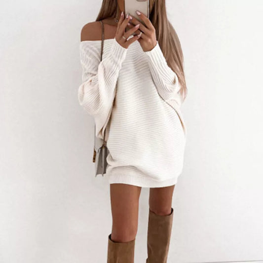 Mini Abito in Maglia a Maniche Lunghe | Ideale per Autunno e Inverno
