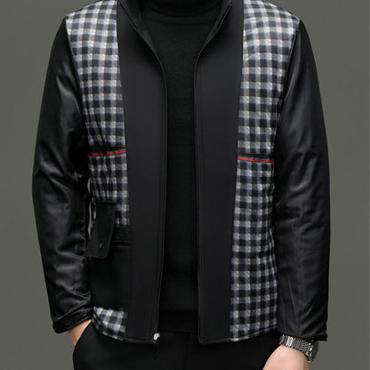 Trench Coat Autunnale da Uomo con Fodera Rimovibile e Cintura Regolabile