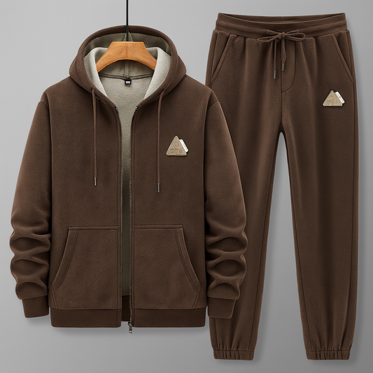 Tuta da Uomo con Cappuccio Sagomato, Vestibilità Jogger ed Elastico ai Polsini